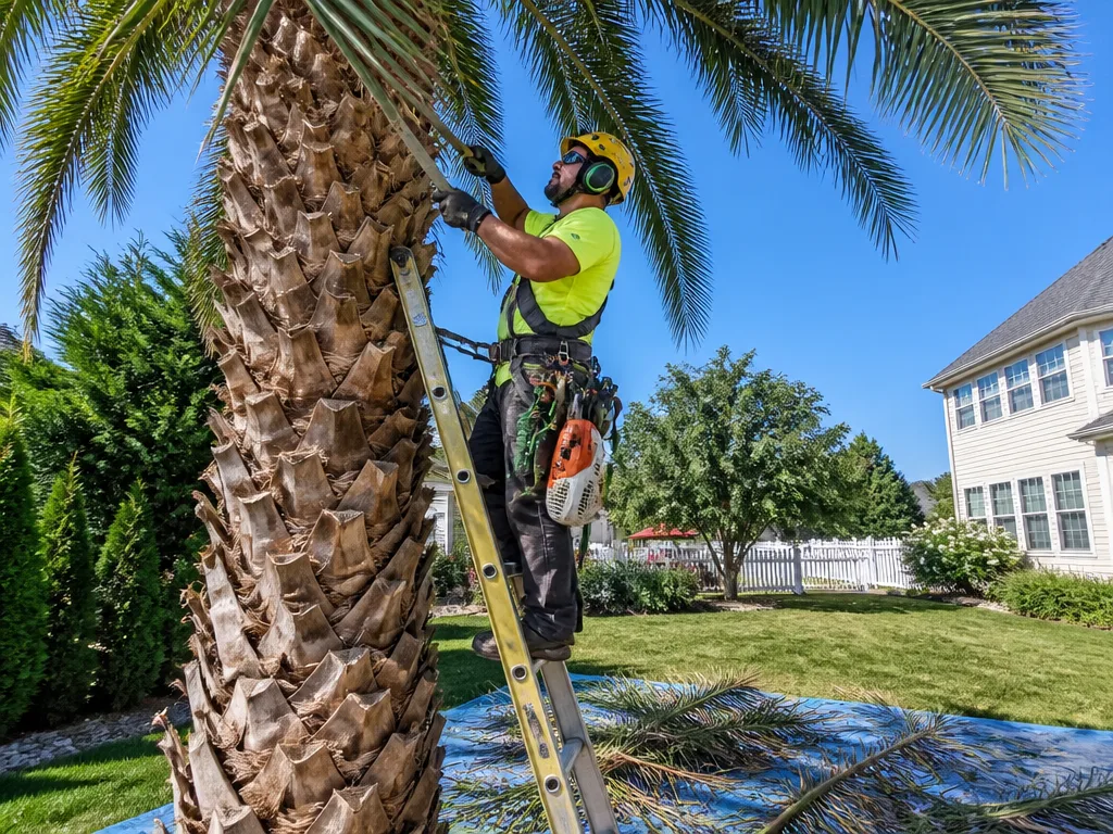 Palm Tree Trimming